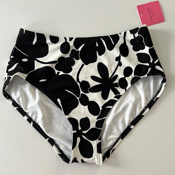 Kate Spade Monstera Grove High Waist Bikini Bottom - Picture 4 of 10